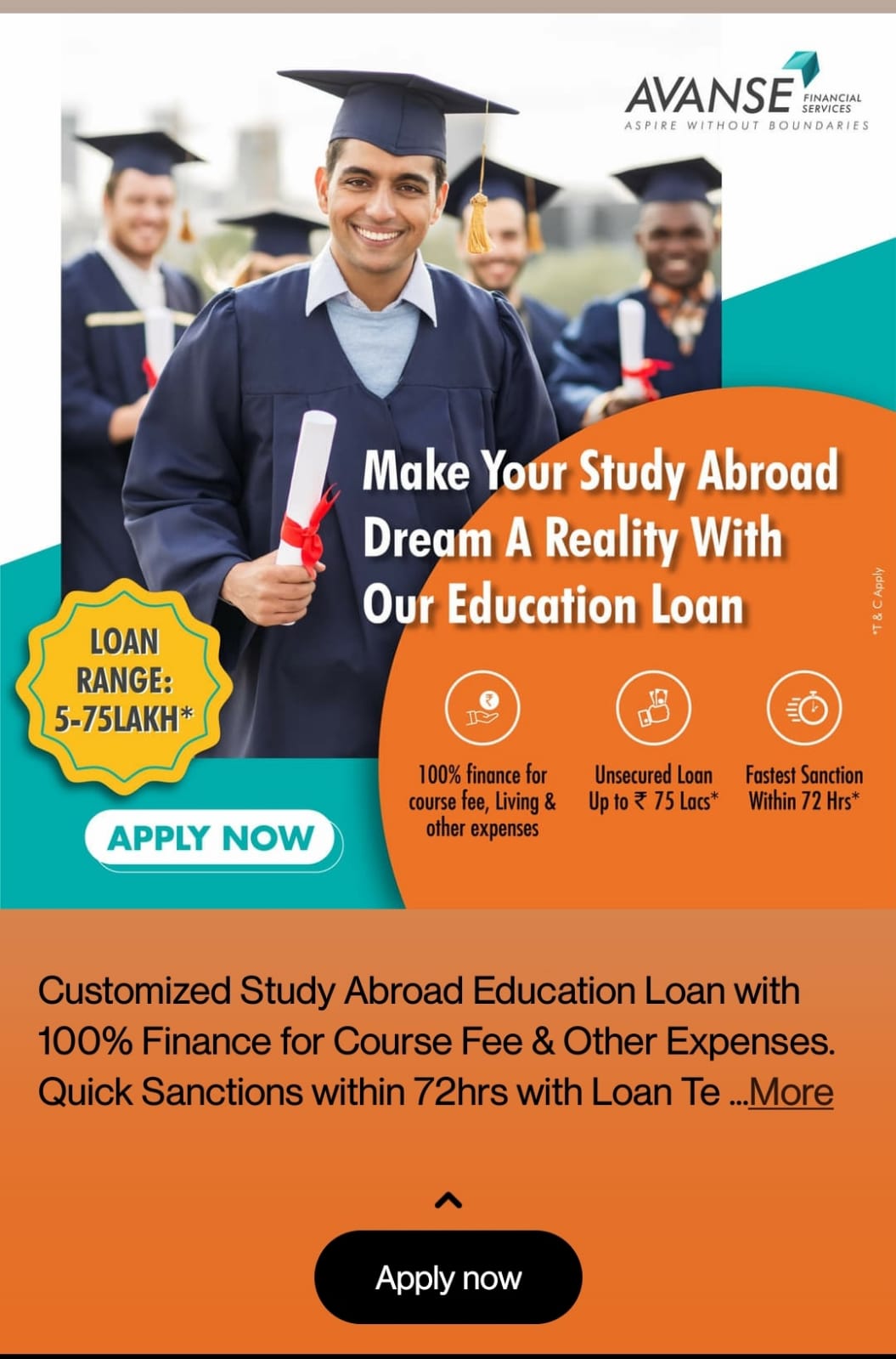 Avanse Education Loan